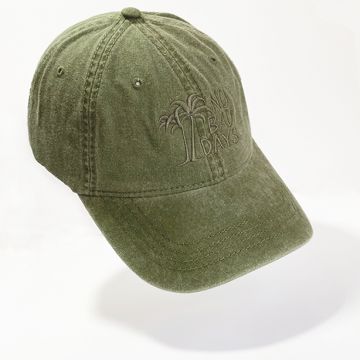 No Bad Days Pigment Dyed Baseball Cap - Moss Green